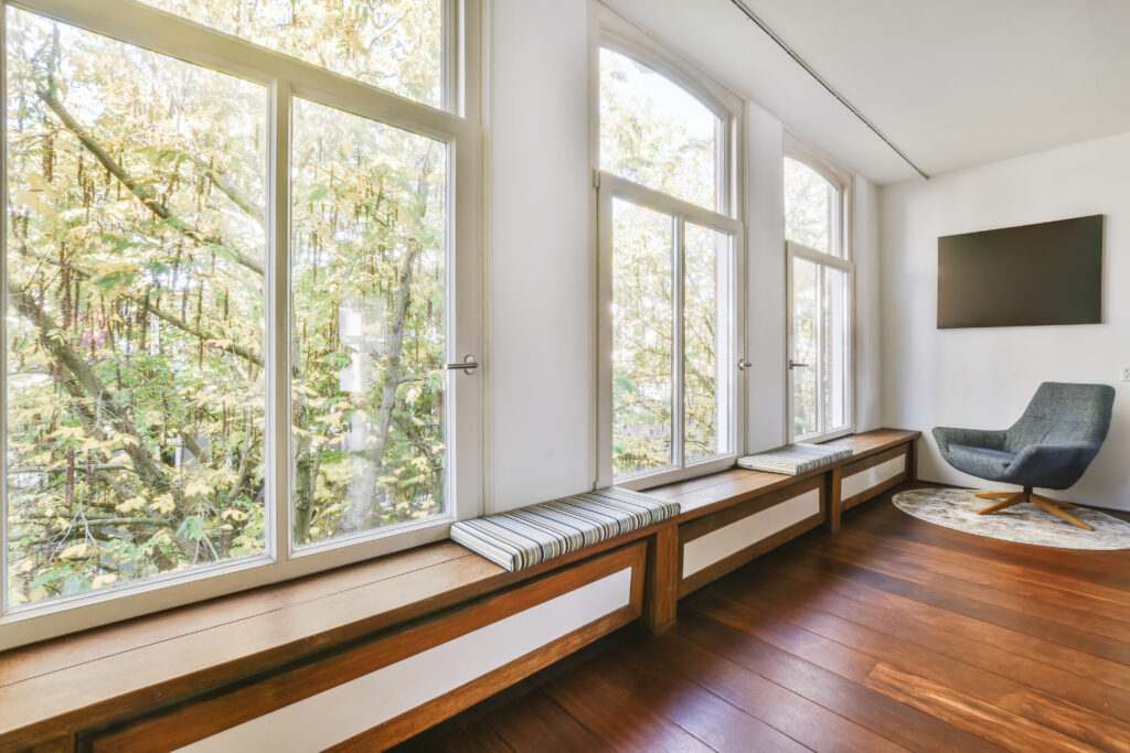 Beautiful window design in a modern house